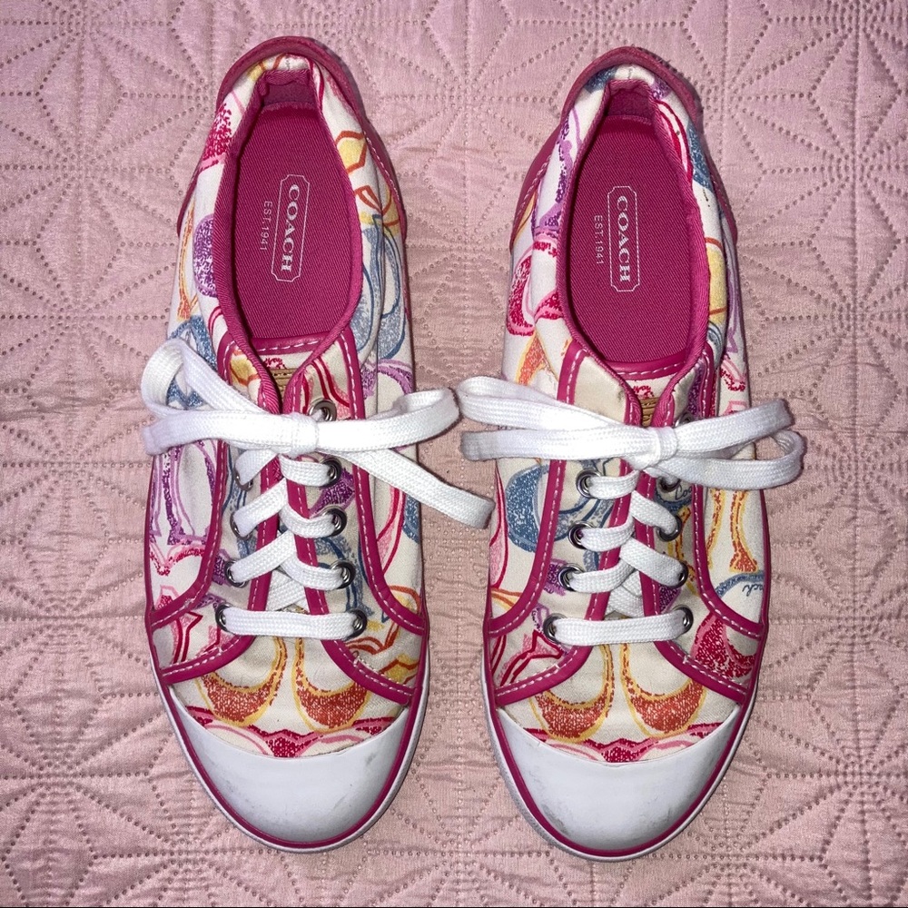 Coach “C” Logo “Barrett” Multicolor Sneaker 9.5B